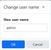 Change user name