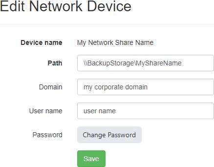 Edit Network Device