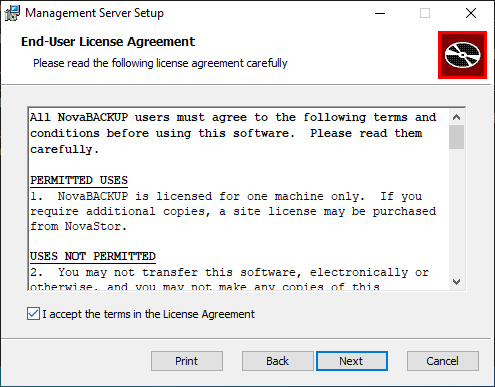 End-User License Agreement Dialog