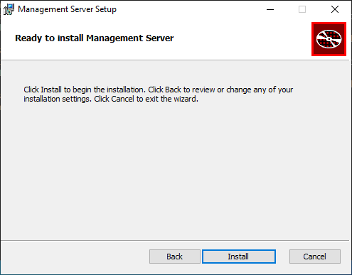 Ready to Install Dialog