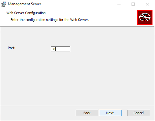 Web Server Dialog